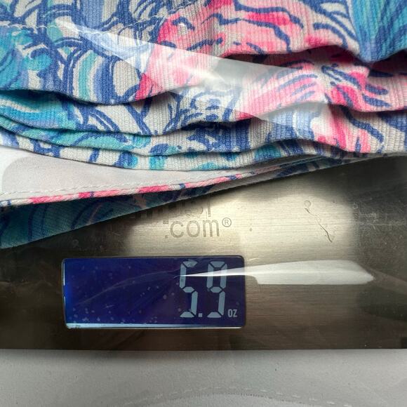 Lilly Pulitzer Walsh Shorts Womens 8 Blue Haven Seashells Pockets Beach Vacation - Picture 12 of 12